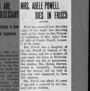 Obituary for Adele Powell