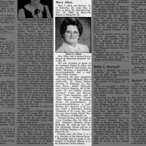 Obituary Mary Louise Spurrier
